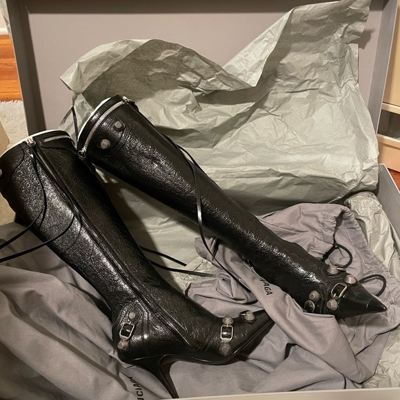 WOMEN'S CAGOLE 90MM BOOT IN BLACK - Picture 1 of 3